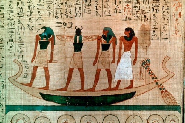 Image result for egyptian deities in boats