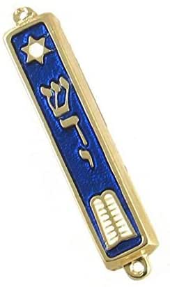 Amazon.com: 10 Commandments Mezuzah 24k Gold Plated Jewish 2.7 ...