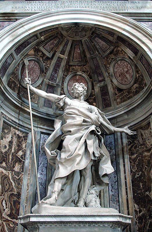393px-0_Statue_de_Saint_Longin_par_Gian_Lorenzo_Bernini_-_Basilique_St-Pierre_-_Vatican (2)