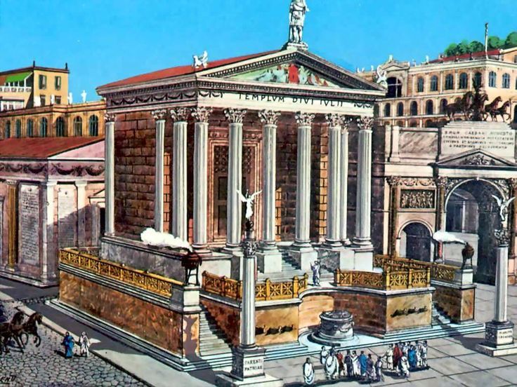 Temple of the Divine Julius Caesar | Ancient roman architecture, Pompeii  and herculaneum, Ancient rome