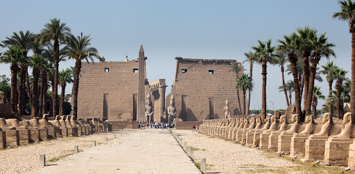 Luxor temple Nile Mysteries Pylon with Obelisk Egypt Nile cruise tour