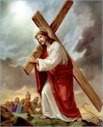 Image result for jesus carries his cross