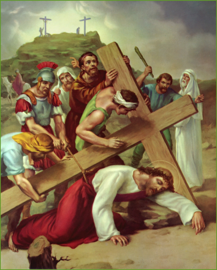 Image result for Jesus falls for the third time