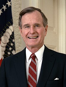 George H. W. Bush's presidential portrait, circa 1989