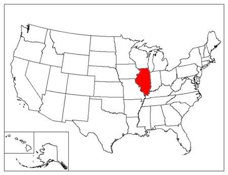 Illinois Location In The US